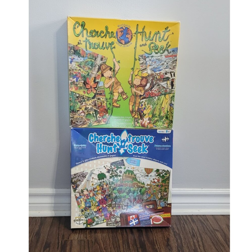 Cherche et Trouve/Hunt and Seek Puzzle Educational Games for Kids 2 Full Games